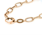 Collana Essentia in Argento Maglia Ovale Rigata - COLLANE
