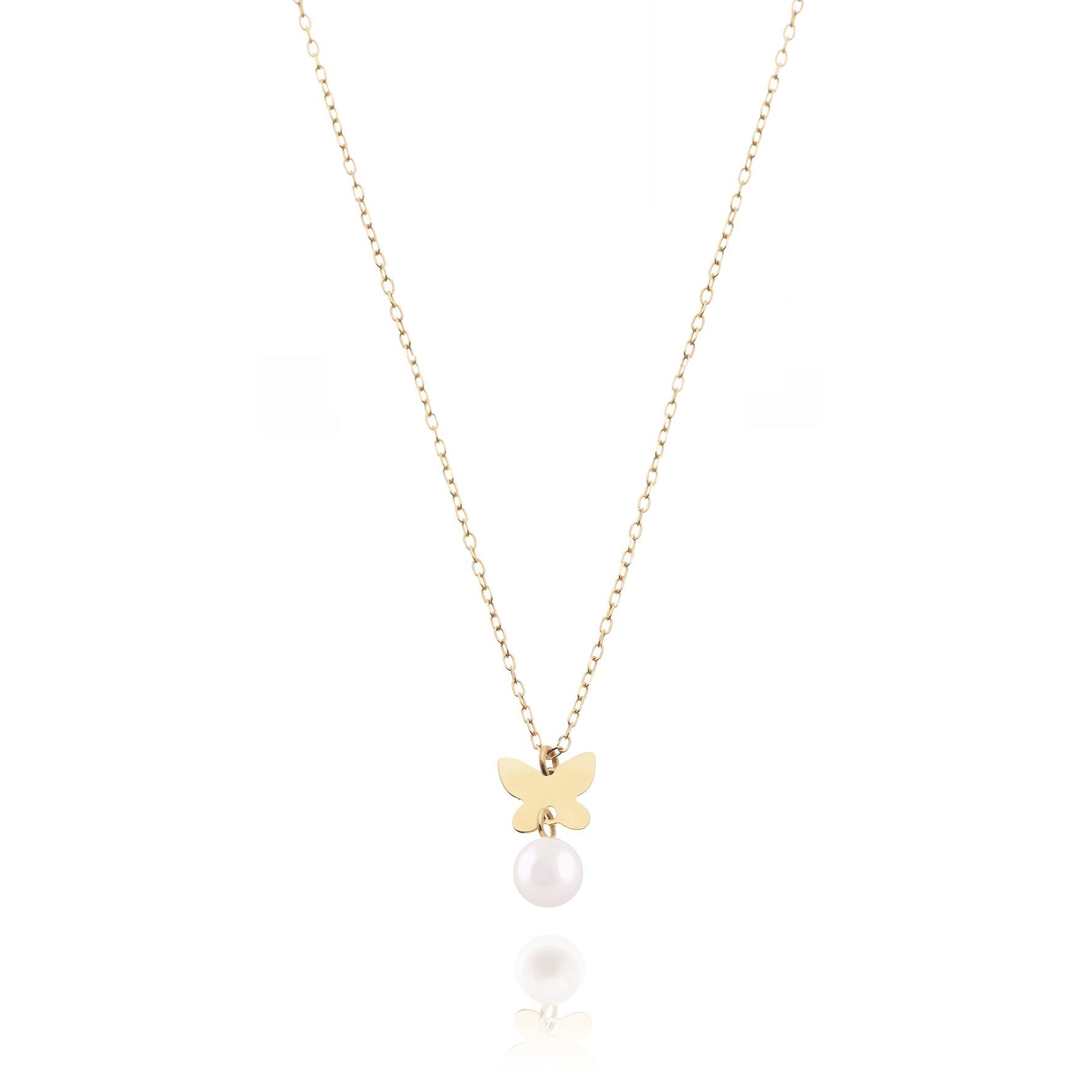 Collana Farfalla e Perla