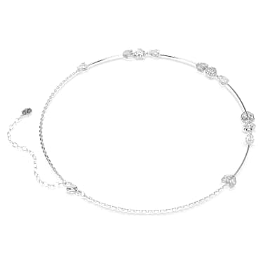 Collana Idyllia Cuore con freccia Bianca Placcato rodio - COLLANA
