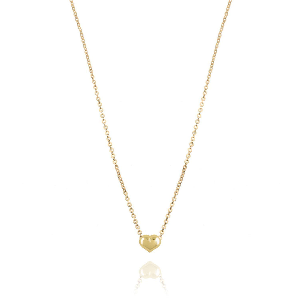 Collana in Oro Giallo Simbolo Cuore Bombato