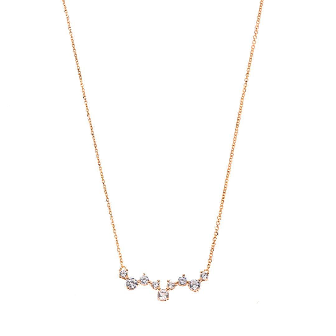 Collana Luce d'Oro Vero e Zirconi