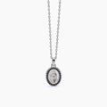 Collana Madonnina e Zirconi Neri