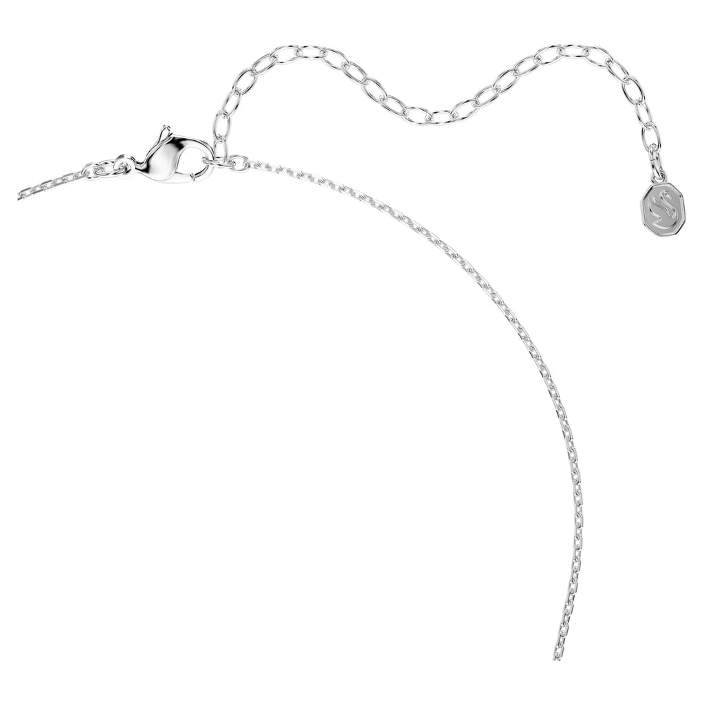 Collana Mesmera Taglio Marquise, Bianca, Placcato rodio