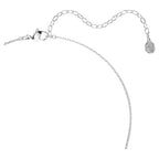 Collana Mesmera Taglio Marquise, Bianca, Placcato rodio