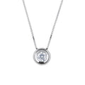 Collana Punto Luce a Cipollina con Diamante 0.02ct
