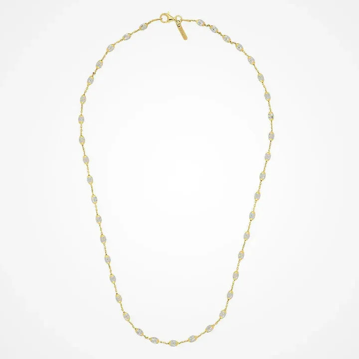 COLLANA SHINE Bianco & Giallo