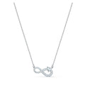 Collana Swarovski Infinity bianco, placcato rodio