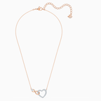 COLLANA SWAROVSKI INFINITY HEART, BIANCO, MIX DI PLACCATURE