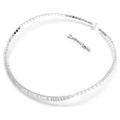 Collana Swarovski Matrix: Taglio Baguette Zirconia Bianca Placcatura Rodio - COLLANE