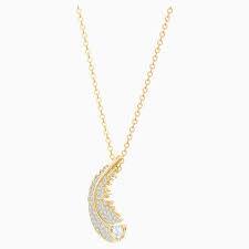 COLLANA SWAROVSKI NICE,BIANCO, PLACCATO ORO