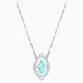 COLLANA SWAROVSKI SPARKLING DANCE, VERDE, PLACCATURA RODIO