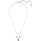 COLLANA SWAROVSKI SYMBOLIC MOON, NERO, PLACCATO ORO ROSA