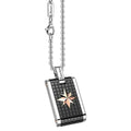 COLLANA ZANCAN UOMO IN ACCIAIO CON ROSA DEI VENTO