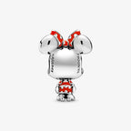 Disney, Charm Minnie con Vestito e Fiocco a pois