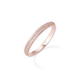 Fedina Rosè e Zirconi Bianchi Collezione Rainbow