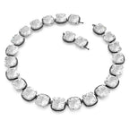 Girocollo Harmonia Cristalli taglio Cushion, Bianco, Mix di placcature