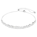 Girocollo Mesmera Taglio Marquise, Bianco, Placcato rodio
