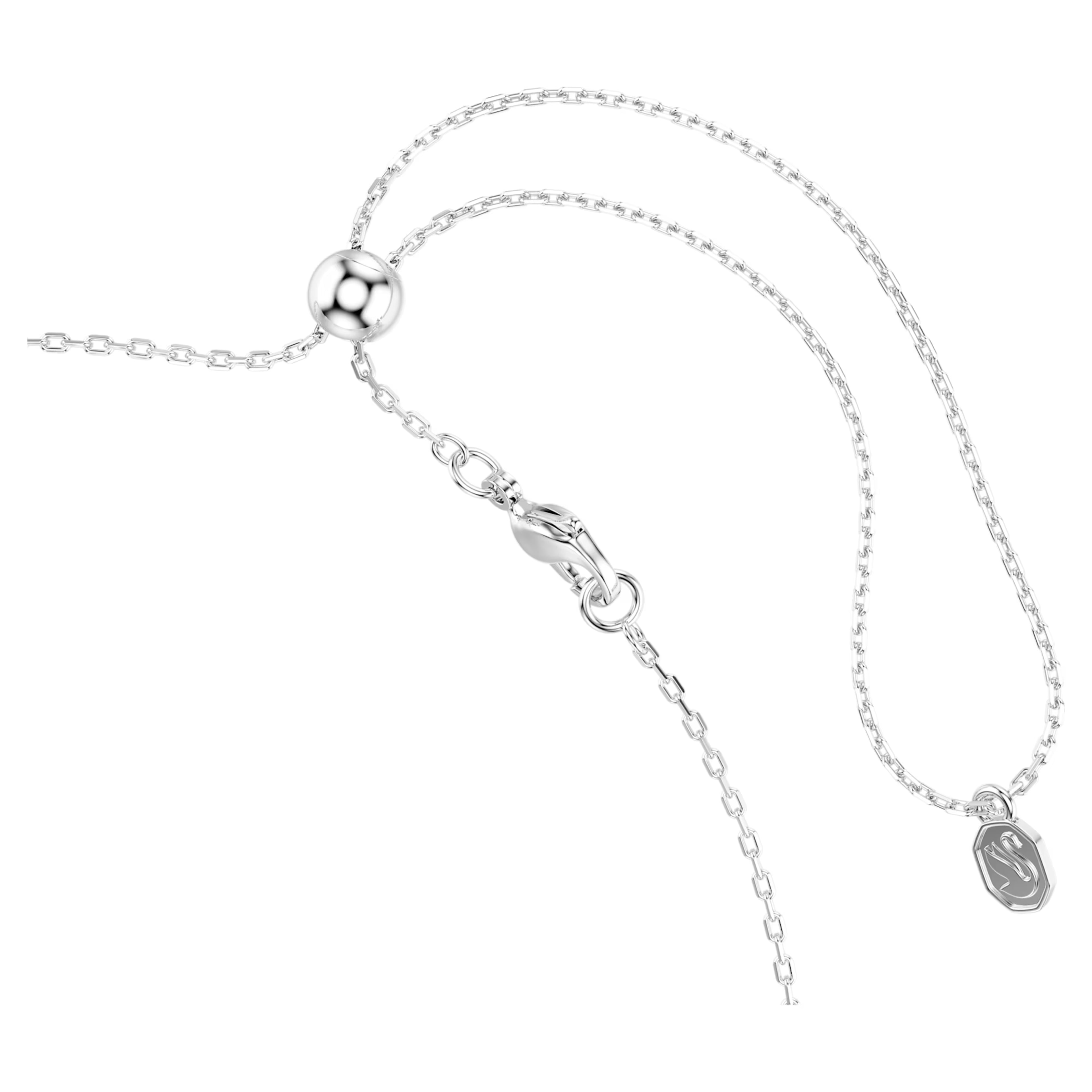 Girocollo Mesmera Taglio Marquise, Bianco, Placcato rodio