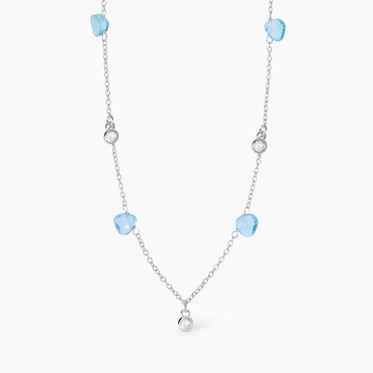 Girocollo pendenti azzurro