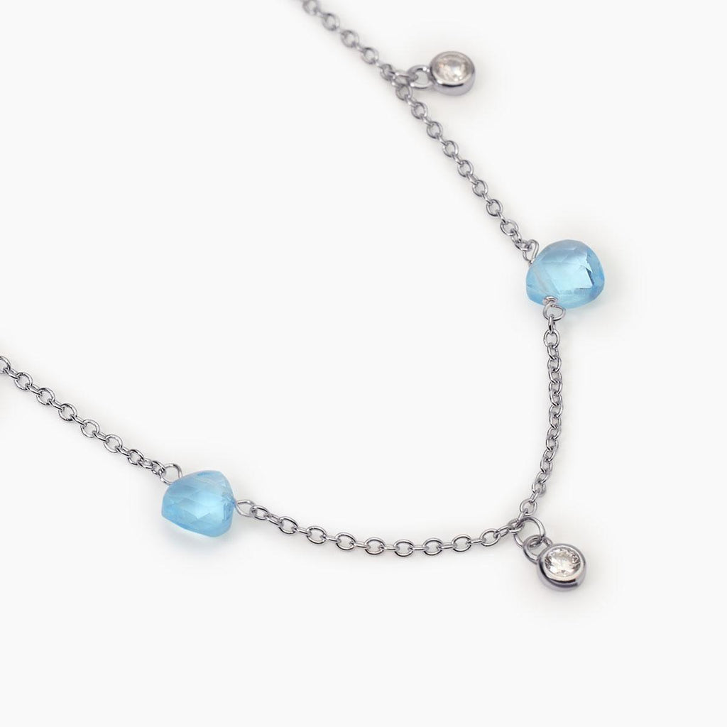 Girocollo pendenti azzurro