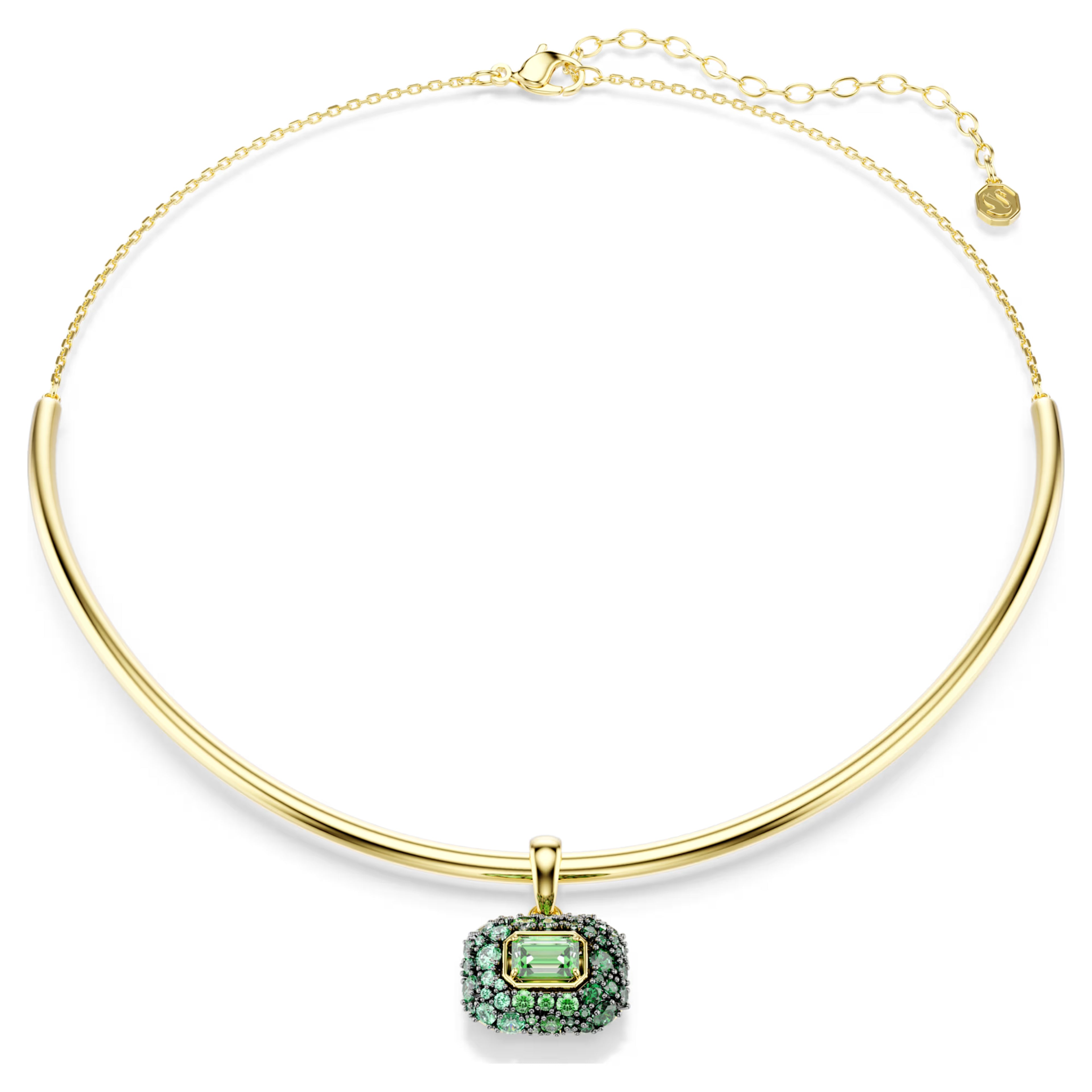Girocollo Sublima Taglio ottagonale, Verde, Finitura oro 18K