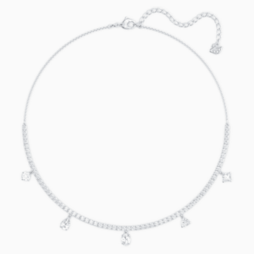 GIROCOLLO TENNIS DELUXE MIXED, BIANCO, PLACCATO RODIO