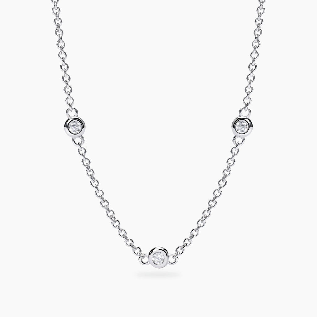 Collana con Punti Luce in Diamanti Lab-Grown – Mabina Gioielli