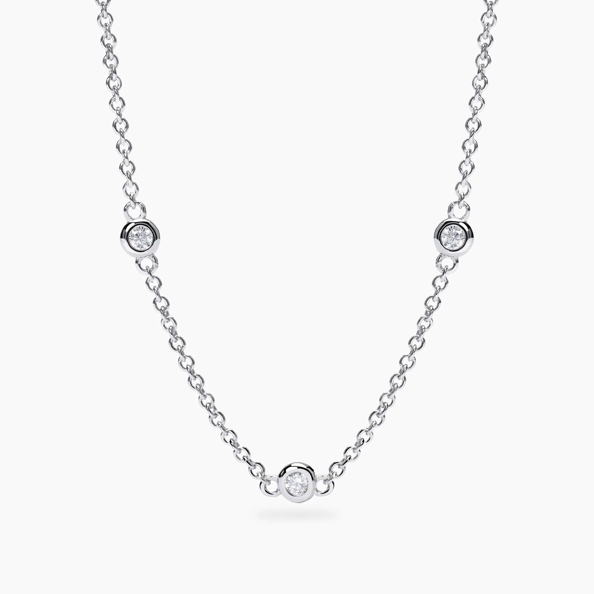 Collana con Punti Luce in Diamanti Lab-Grown – Mabina Gioielli