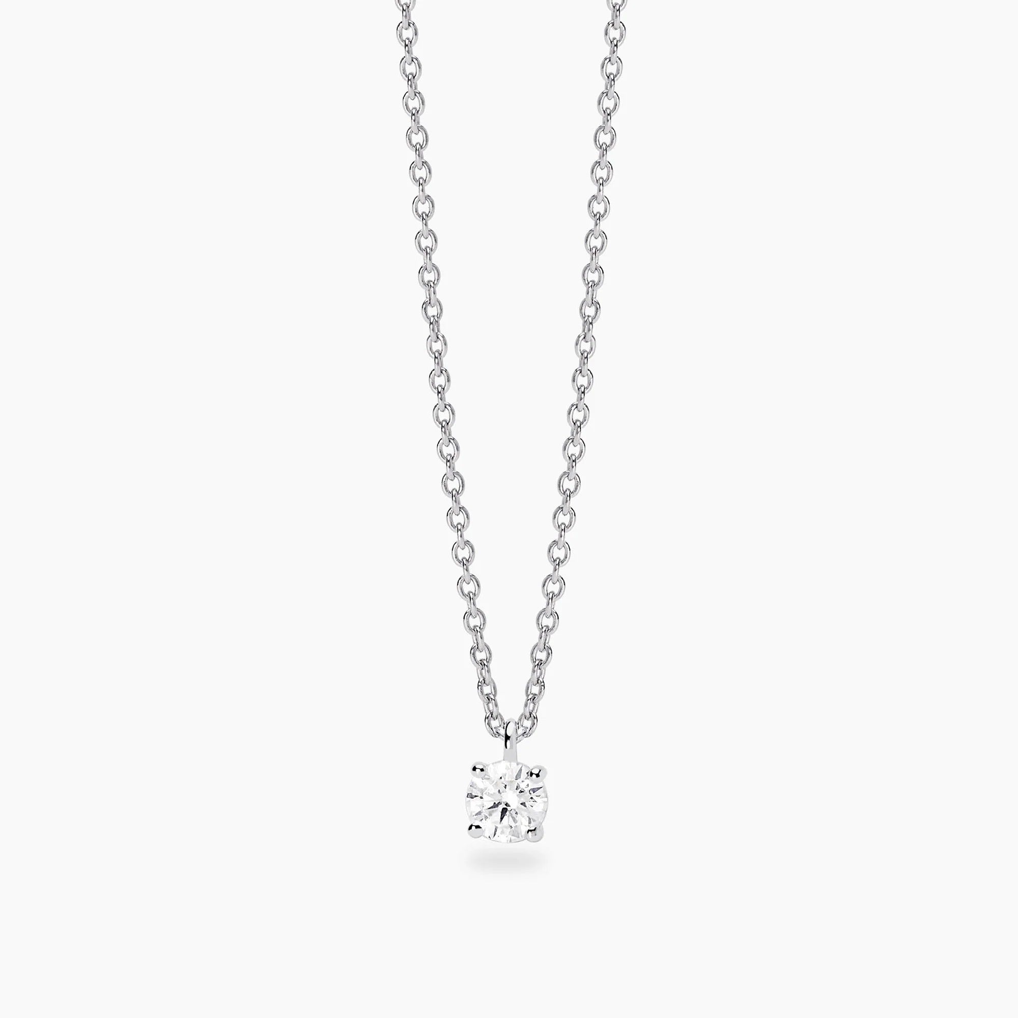 Girocollo Punto Luce con Diamante Lab-Grown 0,25 Carati – Mabina Gioielli