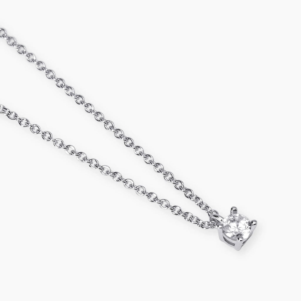 Girocollo con Diamante Lab-Grown 0,17ct – Mabina Gioielli