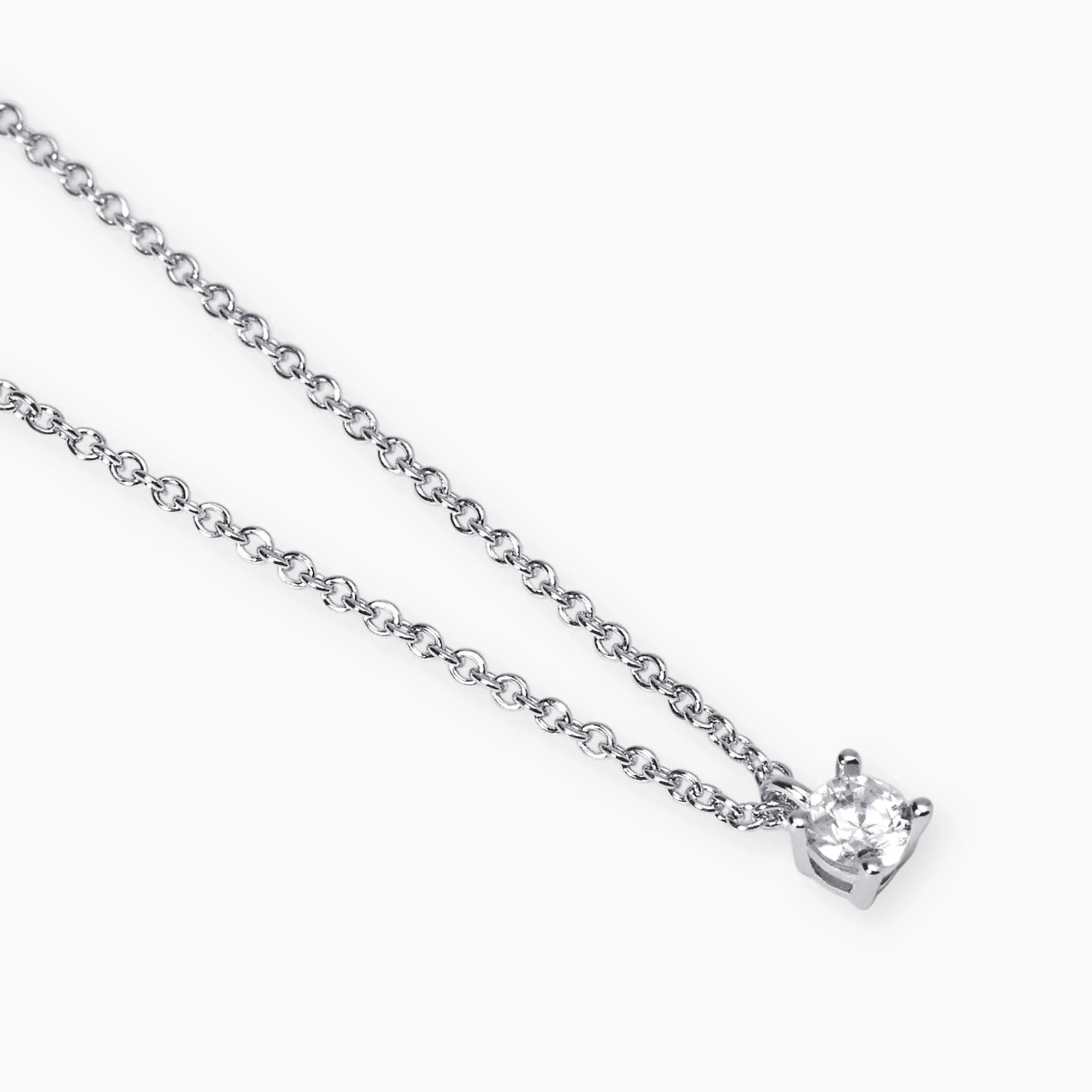 Girocollo con Diamante Lab-Grown 0,17ct – Mabina Gioielli