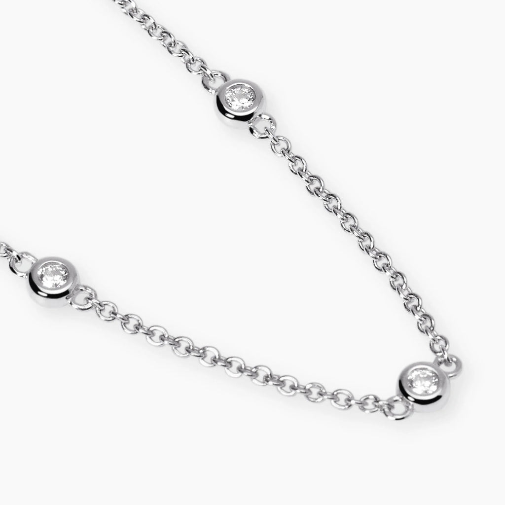 Collana con Punti Luce in Diamanti Lab-Grown – Mabina Gioielli