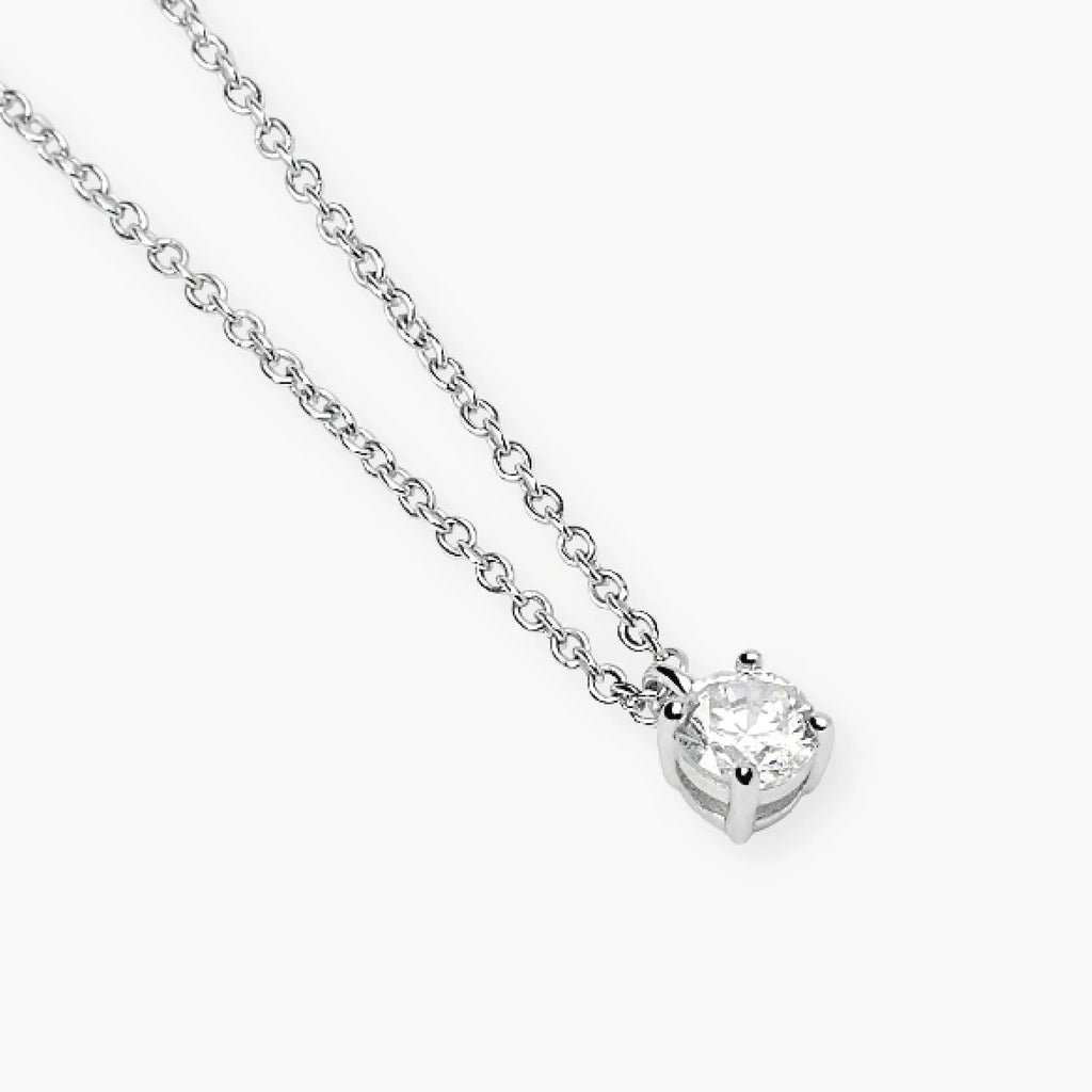 Girocollo Punto Luce con Diamante Lab-Grown 0,25 Carati – Mabina Gioielli