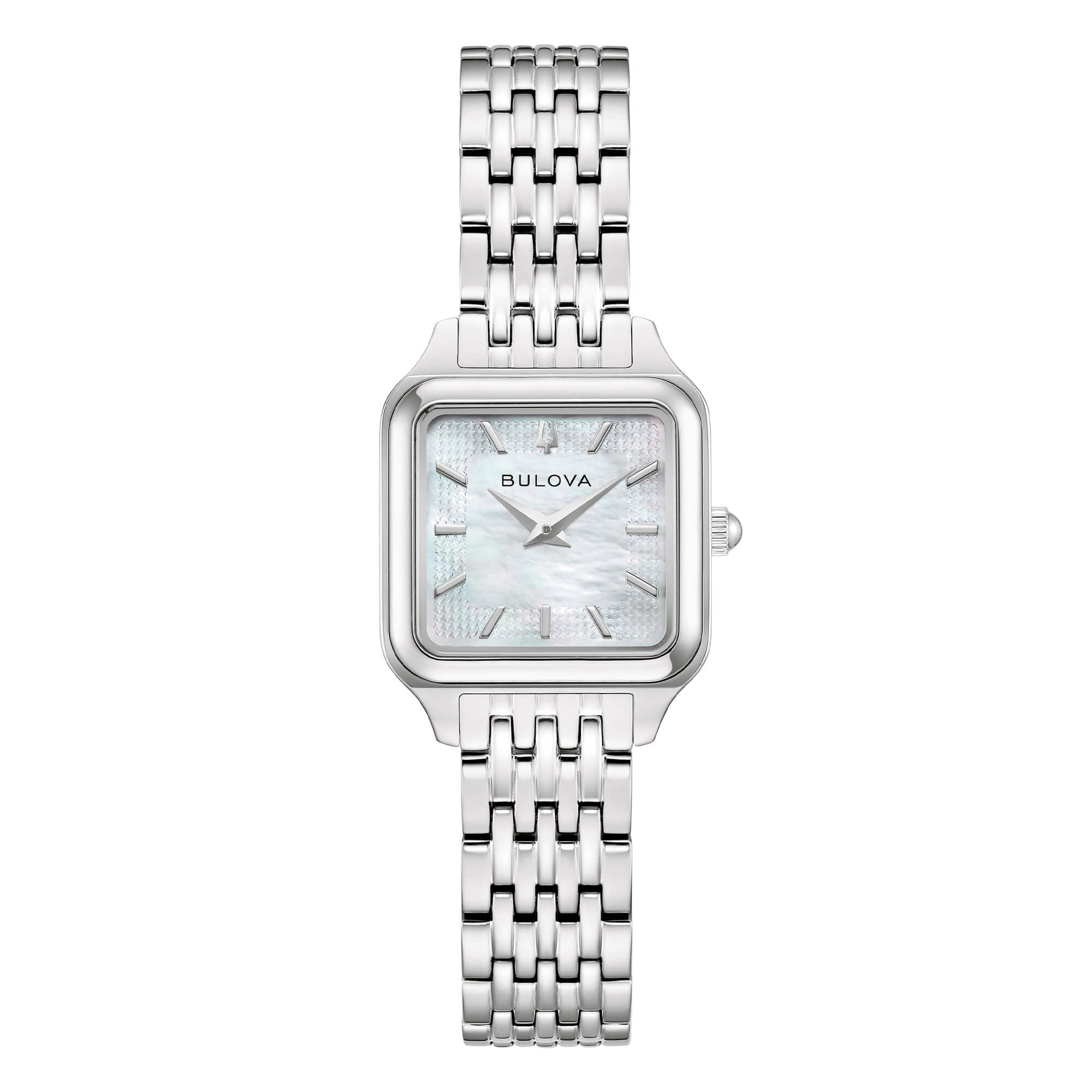 Orologio Donna Bulova Sutton Square Acciaio e Madreperla con Vetro Zaffiro 96L357