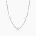Collana Punto Luce Tondo in Diamante Lab-Grown 0,03ct – Mabina Gioielli