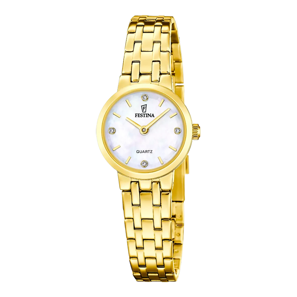 Orologio Donna Festina Mademoiselle in Acciaio con Quadrante Madreperla e Cristalli