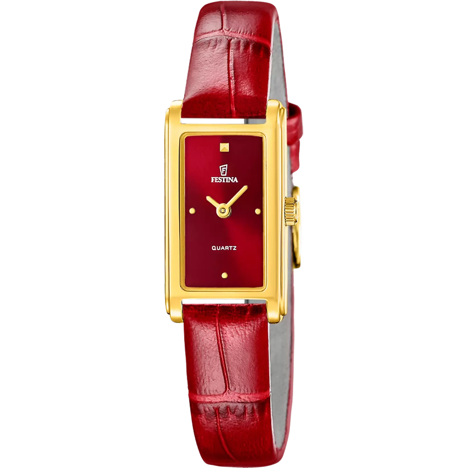 Orologio Donna Festina Mademoiselle in Acciaio con Cinturino in Pelle Rossa F20770/3