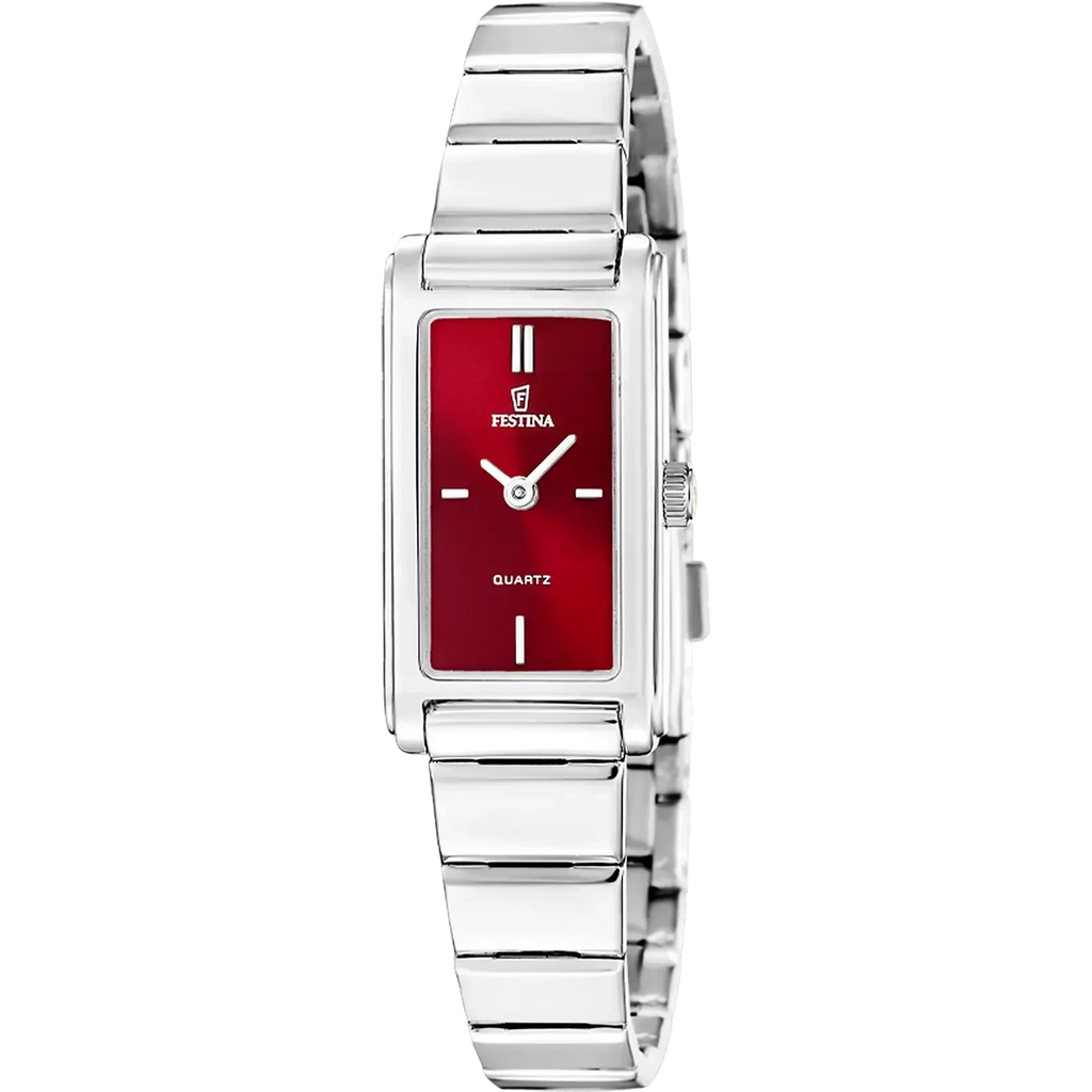 Orologio Donna Festina Mademoiselle in Acciaio con Quadrante Rosso F20767/4