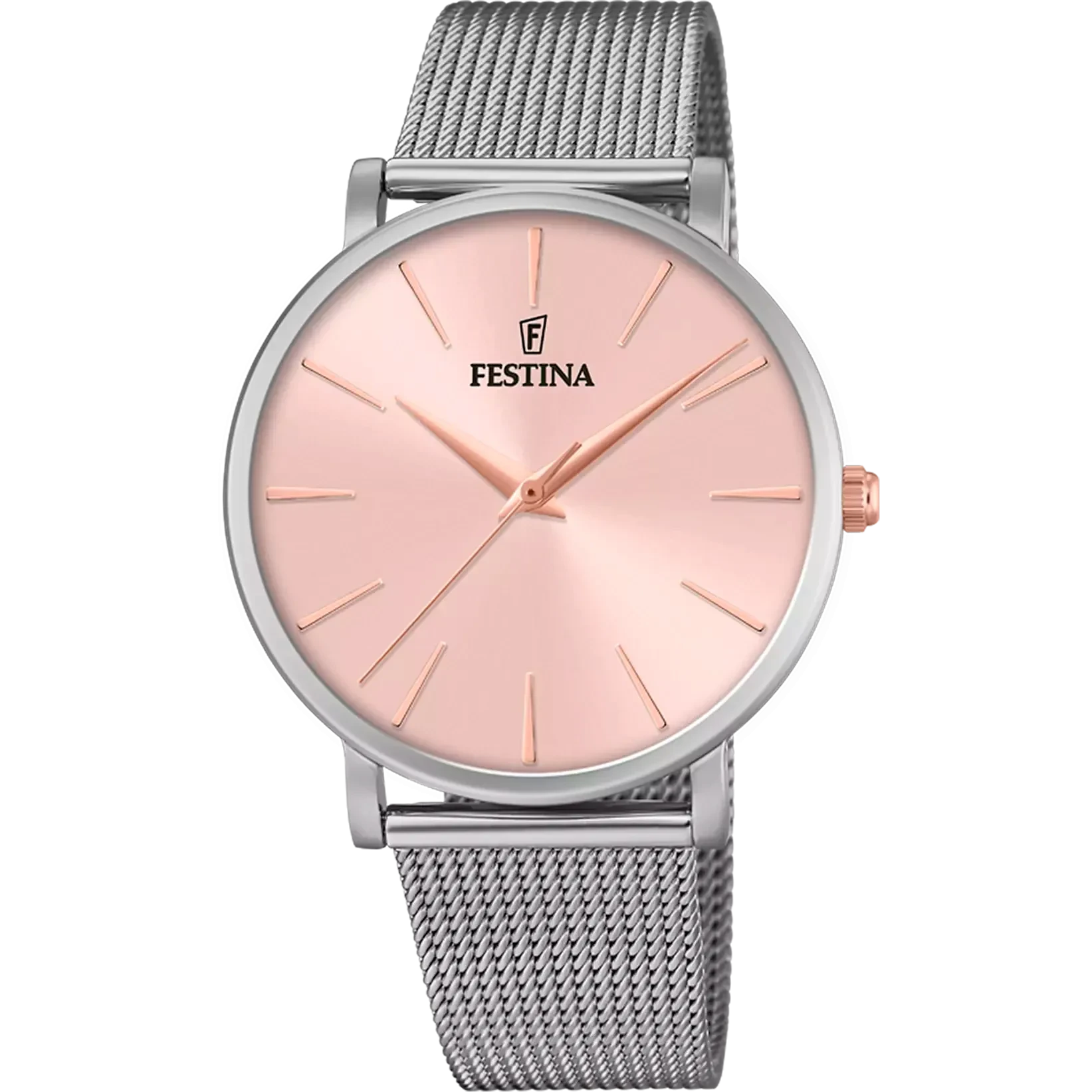 Orologio Donna Festina Boyfriend in Acciaio con Quadrante Rosa