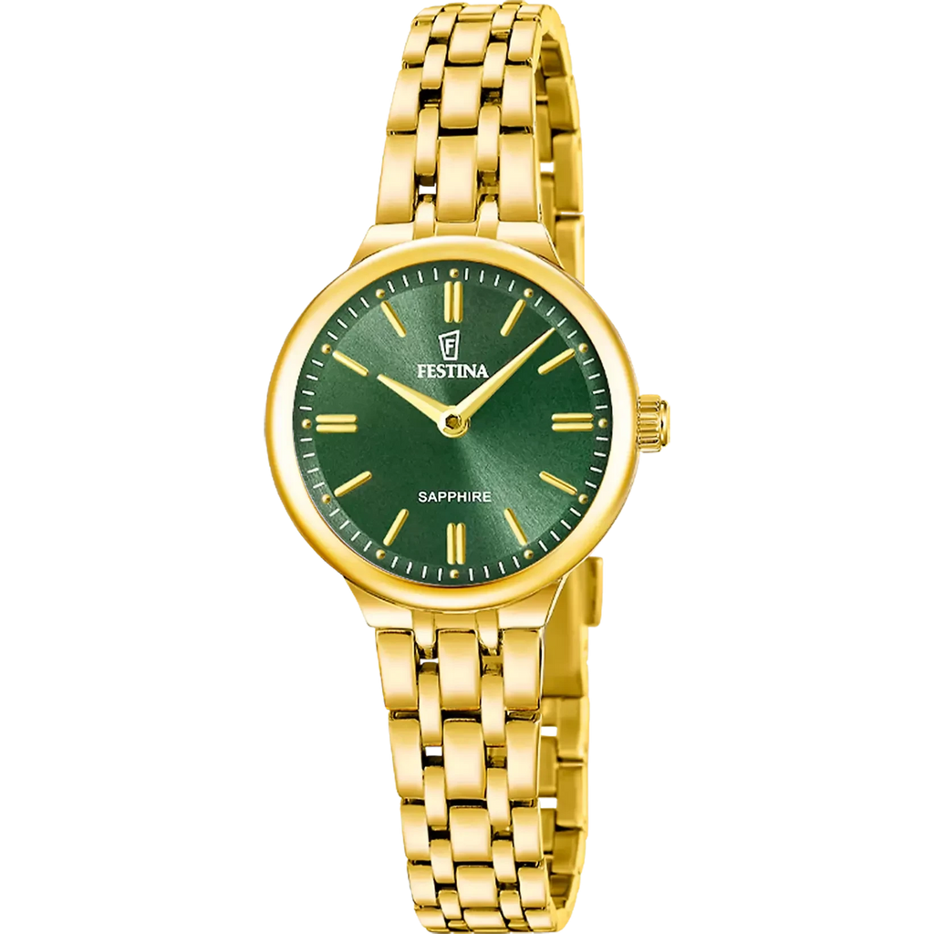 Orologio Donna Festina Mademoiselle in Acciaio con Quadrante Verde F20745/3