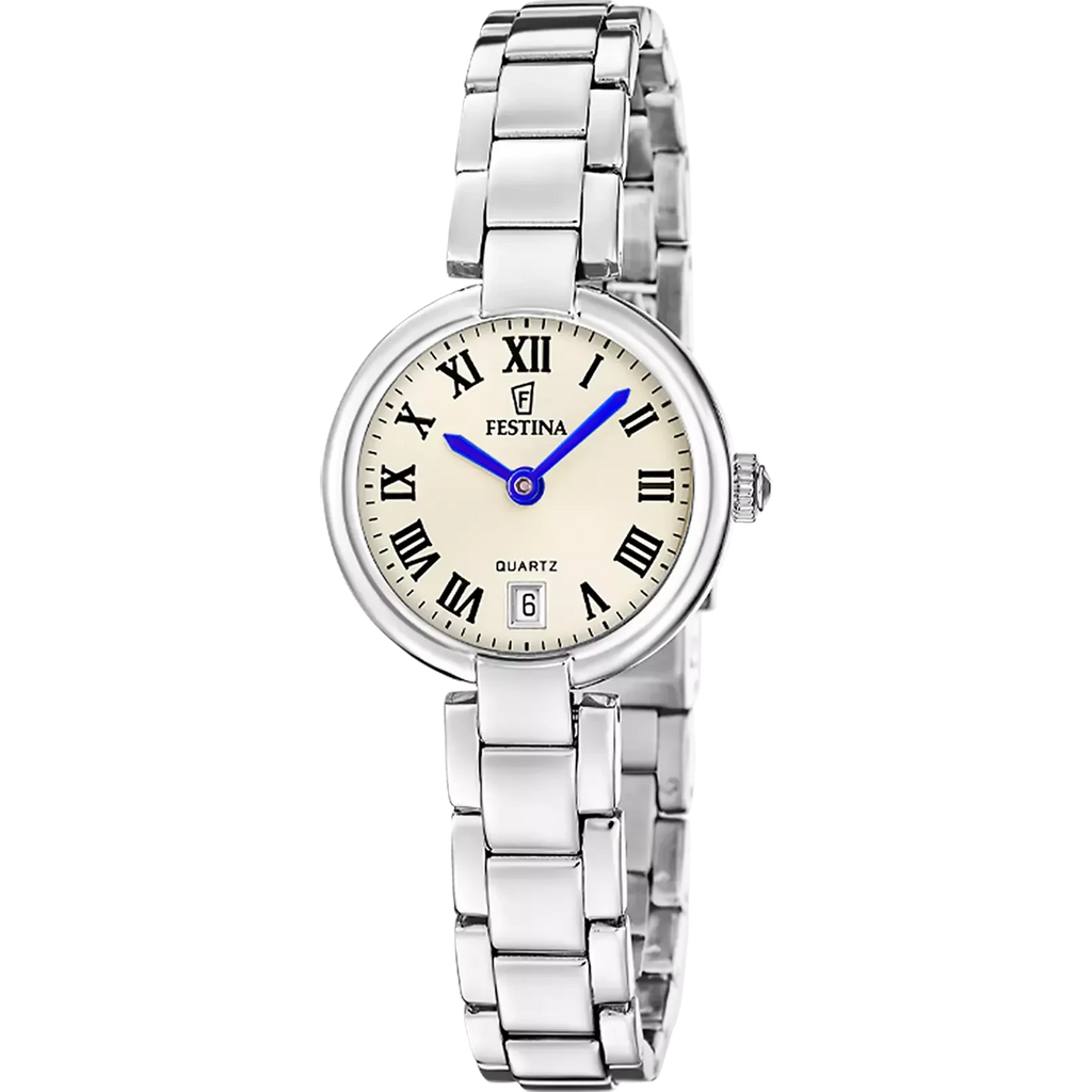 Orologio Donna Festina Mademoiselle in Acciaio Oro con Quadrante Verde e Cristalli