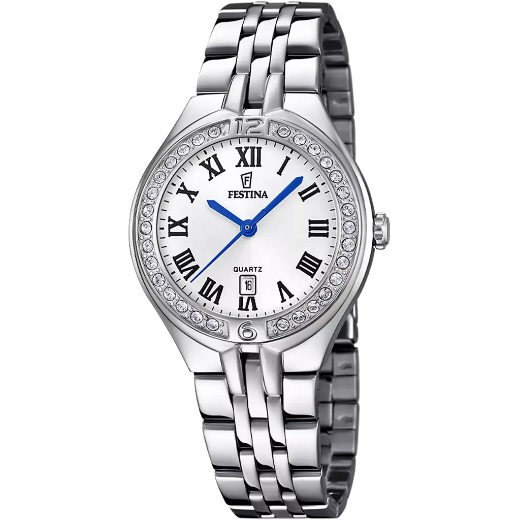Orologio Donna Festina Mademoiselle in Acciaio Grigio con Cristalli