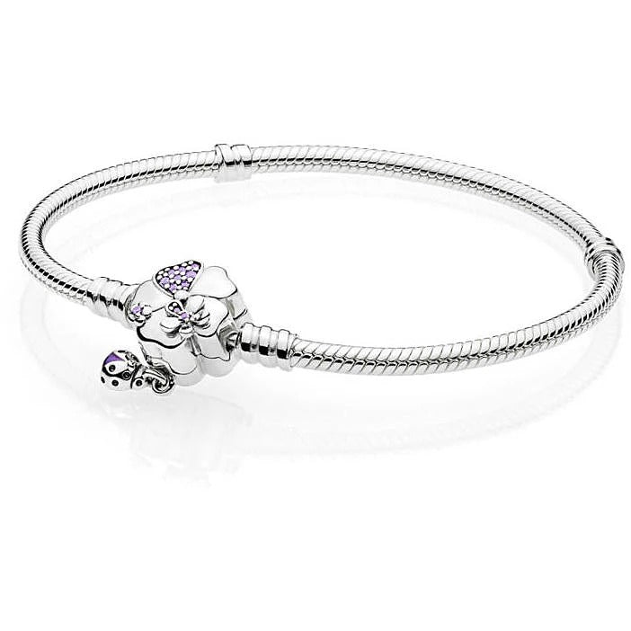 Bracciale Pandora Prato Fiorito in Argento Sterling 925 con Cristalli e Smalto 597124NLC