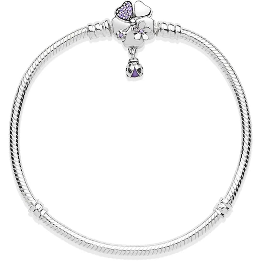 Bracciale Pandora Prato Fiorito in Argento Sterling 925 con Cristalli e Smalto 597124NLC