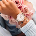 La Bohème Mesh White, Rose Gold Colour