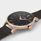 La Bohème Petite Mesh Black, Rose Gold Colour