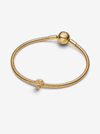 Mini Charm Fungo effetto diamantato Placcatura in Oro 14k - CHARM