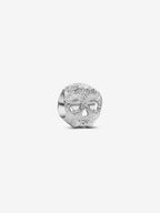 Mini Charm Teschio effetto diamantato Argento Sterling 925 - CHARM