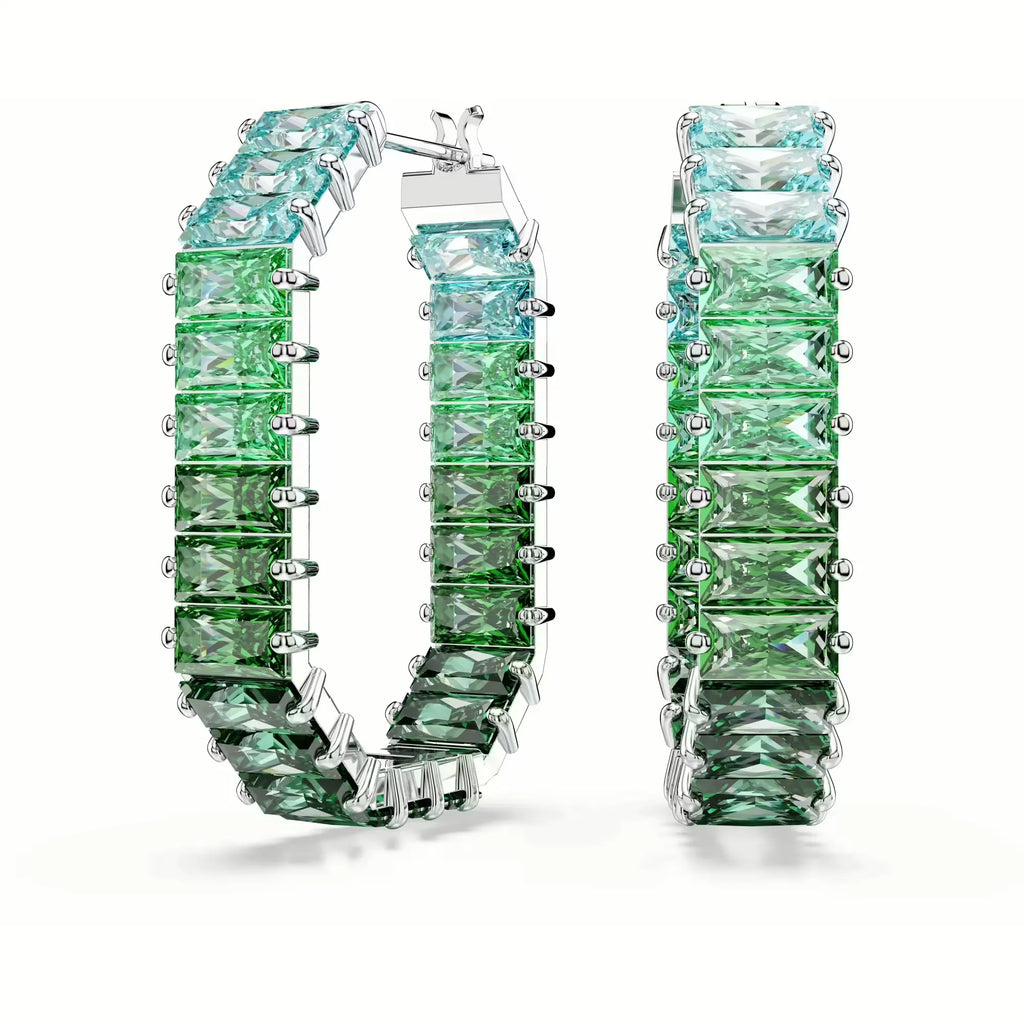 Orecchini a Cerchio Donna Swarovski Matrix - ORECCHINI