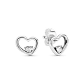 Orecchini A Lobo Cuori D’amore Asimmetrici Luminosi
